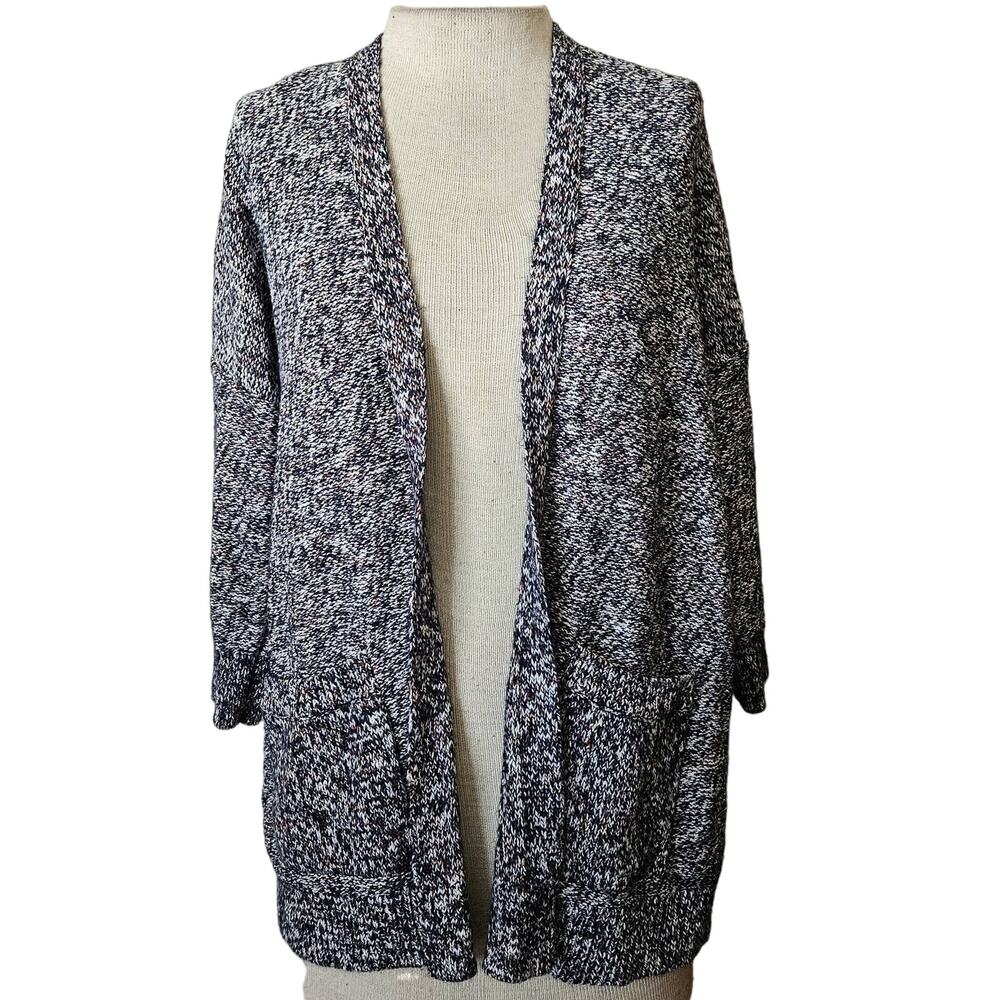 Blue Cotton Blend Cardigan Sweater Size XS